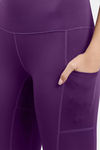 Amante Quick Dry Leggings - Imperial Purple — thumbnail 5